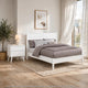2pc King Bedroom Set, White Wood, Nightstand