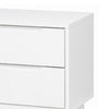 3pc King Bedroom Set, White Wood, 2 Nightstands