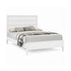 2pc King Bedroom Set, White, Bronze Wood, Nightstand