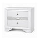 3pc King Bedroom Set, White Wood, One King bed With 2 Nightstands