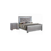 2pc King Bedroom Set | Gray Wood | Nightst&