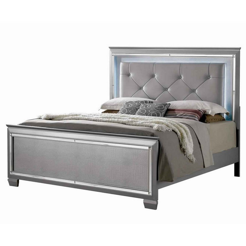 2pc King Bedroom Set | Gray Wood | Nightst&