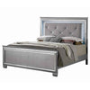 3pc King Bedroom Set, Gray Wood, 2 Nightstands