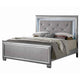 3pc King Bedroom Set, Gray Wood, 2 Nightstands