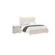 2pc King Bedroom Set | Weathered Gray | Gray | White | Silver Wood | Nightst&