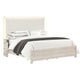 2pc King Bedroom Set | Weathered Gray | Gray | White | Silver Wood | Nightst&