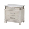 2pc King Bedroom Set | Weathered Gray | Gray | White | Silver Wood | Nightst&
