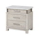 2pc King Bedroom Set | Weathered Gray | Gray | White | Silver Wood | Nightst&