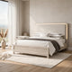 2pc King Bedroom Set | Weathered Gray | Gray | White | Silver Wood | Nightst&