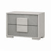 2pc King Bedroom Set | White Wash | Stone Gray | Nightst&