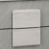 3pc King Bedroom Set, White Wash, Stone Gray, 2 Nightstands