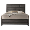 2pc King Bedroom Set | Gray | Black Wood | Nightst&