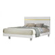 3pc King Bedroom Set, White, Gold Wood, 2 Nightstands