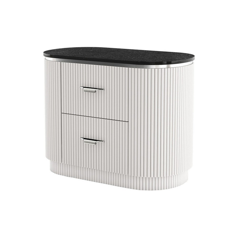 3pc King Bedroom Set, Light Gray, Silver, Black, Chrome Wood, 2 Nightstands