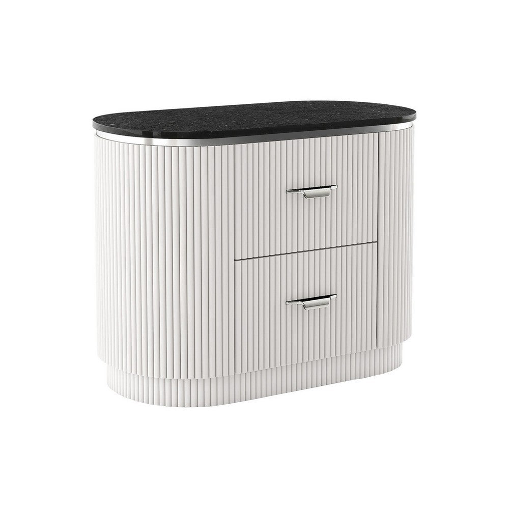 3pc King Bedroom Set, Light Gray, Silver, Black, Chrome Wood, 2 Nightstands