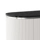 3pc King Bedroom Set, Light Gray, Silver, Black, Chrome Wood, 2 Nightstands