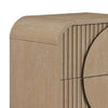 2pc King Bedroom Set, Natural Brown Wood, Nightstand