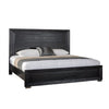 3pc King Bedroom Set, Black, Chrome, Nickel Wood, 2 Nightstands