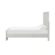 2pc King Bedroom Set, Rustic White, White, Nickel Wood, Nightstand