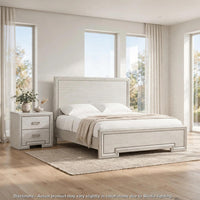 Rustic White, White, Nickel