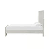 3pc King Bedroom Set, Rustic White, White, Nickel Wood, 2 Nightstands