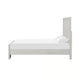3pc King Bedroom Set, Rustic White, White, Nickel Wood, 2 Nightstands