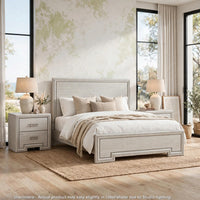 Rustic White, White, Nickel