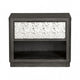 3pc King Bedroom Set | Ash Gray | Chrome Wood | 2 Nightst&s