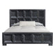 3pc King Bedroom Set | Weathered Black Wood | 2 Nightst&s