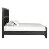 3pc King Bedroom Set | Weathered Black Wood | 2 Nightst&s