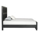 3pc King Bedroom Set | Weathered Black Wood | 2 Nightst&s
