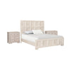 3pc King Bedroom Set | Beige | Bronze Wood | 2 Nightst&s