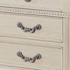 3pc King Bedroom Set, Antique White Wood, 2 Nightstands