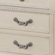 3pc King Bedroom Set, Antique White Wood, 2 Nightstands