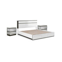 White, Metallic Gray
