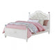 2pc Full Bedroom Set, White Wood, Nightstand