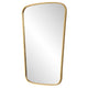 Decorative Wall Mirror | Gold Leaf Trapezoidal Iron Frame | 22x34