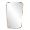 Decorative Wall Mirror | Gold Leaf Trapezoidal Iron Frame | 22x34
