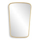 Decorative Wall Mirror | Gold Leaf Trapezoidal Iron Frame | 22x34