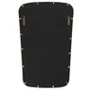Decorative Wall Mirror | Gold Leaf Trapezoidal Iron Frame | 22x34