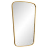 Decorative Wall Mirror | Gold Leaf Trapezoidal Iron Frame | 22x34