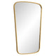 Decorative Wall Mirror | Gold Leaf Trapezoidal Iron Frame | 22x34