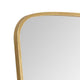 Decorative Wall Mirror | Gold Leaf Trapezoidal Iron Frame | 22x34