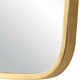 Decorative Wall Mirror | Gold Leaf Trapezoidal Iron Frame | 22x34