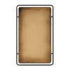 Decorative Wall Mirror | Gold Leaf Accent Tabs | 22x36 Rectangular Frame