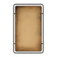 Decorative Wall Mirror | Gold Leaf Accent Tabs | 22x36 Rectangular Frame