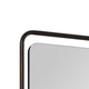 Decorative Wall Mirror | Gold Leaf Accent Tabs | 22x36 Rectangular Frame