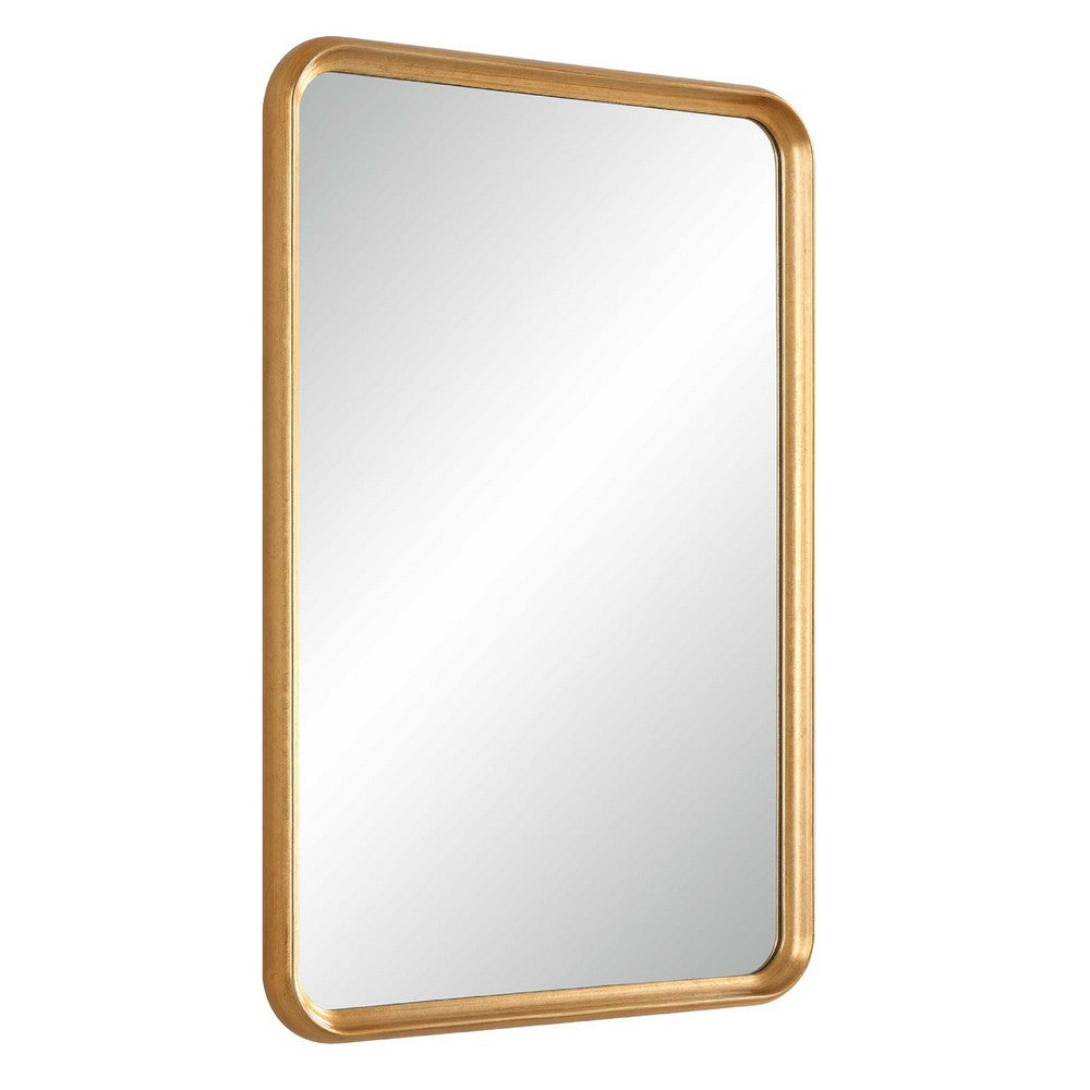 Decorative Wall Mirror | Champagne Gold Leaf | 20x30 Rectangular Frame