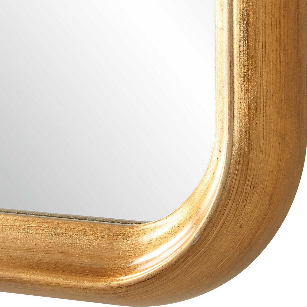 Decorative Wall Mirror | Champagne Gold Leaf | 20x30 Rectangular Frame
