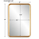 Decorative Wall Mirror | Champagne Gold Leaf | 20x30 Rectangular Frame